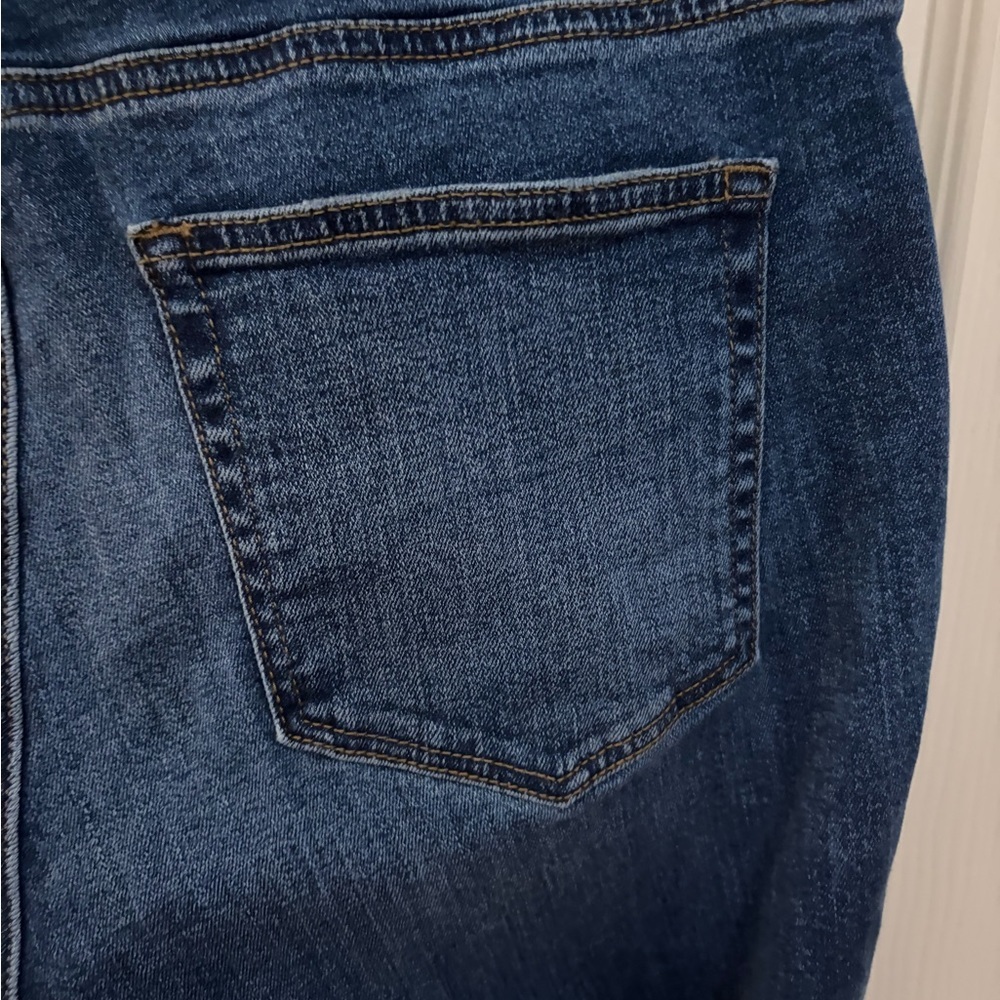 LOFT Outlet Curvy Demi Boot Jeans Size 10 Raw Hem - Picture 5 of 15